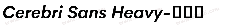 Cerebri Sans Heavy字体转换